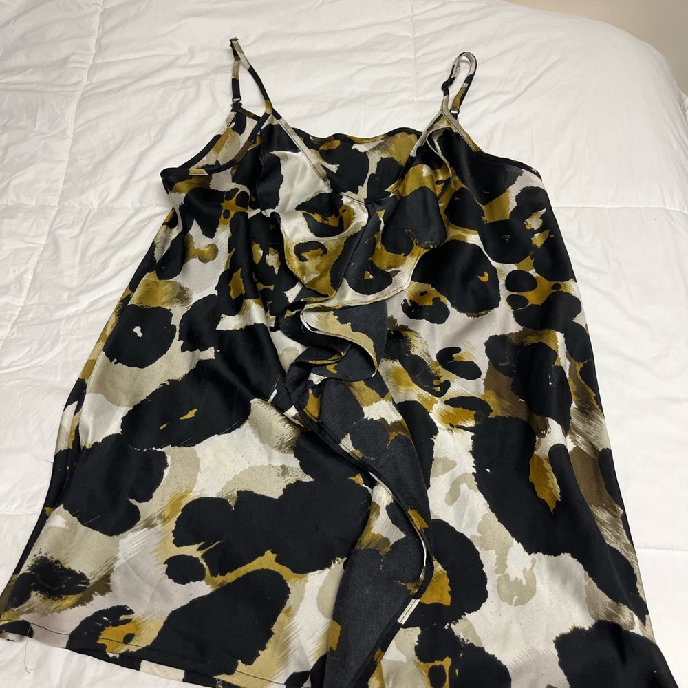 Stylish Women's Camisole Top - Black and Gold
